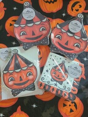Johanna Parker Halloween Pumpkin Plates & Napkins